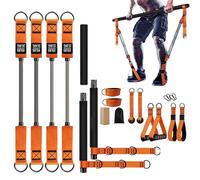 Home Pilates Bar Kit - Multifunctional Fitness Equipment | Muscle Training Equipment for Squats, Resistance Band Workout Gear for Home Gym, Beginners, Athletes, Shoulder, Neck, Core & Waist Training