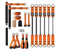 Home Pilates Bar Kit - Multifunctional Fitness Equipment | Muscle Training Equipment for Squats, Resistance Band Workout Gear for Home Gym, Beginners, Athletes, Shoulder, Neck, Core & Waist Training