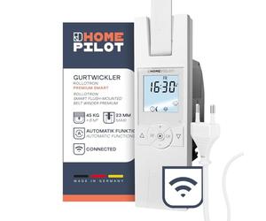 Home Pilot - Enrouleur de sangle encastrable Premium connecté pour commande de volet roulant à sangle. Enrouleur volet roulant | Commande vocale | Volet roulant connecté Installation rapide 10182345