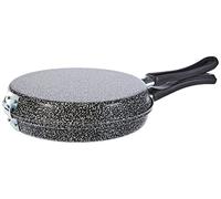 Home Poêle à Omelette Antiadhrente, Pierre Noir/Argent, 22 cm