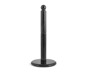 Home Porte Rouleau essuie-Tout, en marbre Noir, 12 cm de diamètre, 32 cm de Haut
