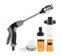 Home Pressure Washer, Garden Hose Connector, 14.17 inches, Sprayer Tool, Lightweight and Sturdy, Professional High Washer for Outdoors, Bathroom, Garage Use, Metal ABS Material