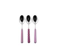 Home Provence Lot de 6 cuillères à café en Acier Inoxydable, décoration Lilas