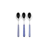Home Provence Lot de 6 cuillères à café en Acier Inoxydable, Motif Bleu