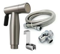 Home Range Ensemble de pulvérisateur de bidet portable avec jet et pulvérisateur doux | Tuyau, inverseur et support de 2 m | Douche musulmane | Accessoire de bidet pour toilettes UK, soins de bébé et