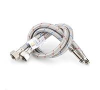 Home Range Lot de 2 connecteurs flexibles M10 x 1,27 cm BSP | 500 mm en acier inoxydable tressé flexible pour robinets de cuisine et de lavabo monobloc | Approuvé WRAS | Lot de 2 | 9 longueurs
