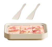 Home Roll Ice Cream Maker - No Electricity Yogurt,Ice Cream Tray With 2 Scrapers, Bakers Dessert Enthusiasts Party Planners Cafe Restaurant Food Truck