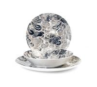 HOME Royal Norfolk Tangeri Servizio Tavola, 18 Piatti, Porcellana, Multicolore