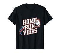 Home Run Vibes - Design rétro de baseball pour les amateurs de sport T-Shirt