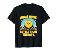 Home Runs Better Than Therapy Baseball Humour T-Shirt