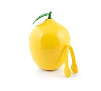 Home Seau à Glace Citron en polypropylène, Couleur Jaune, avec Pince, 15 cm