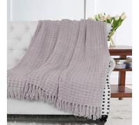 Home Soft Things Space Yarn Couverture tricote 127 x 152,4 cm Lilas Confortable et chaude Magnifique couverture pour canap, canap-lit, dcorat