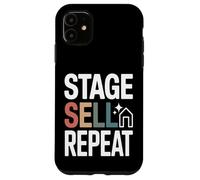 Home Staging Realtor Stage Vendre Répéter Citation Coque pour iPhone 11