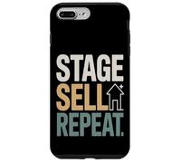 Home Staging Realtor Stage Vendre Répéter Citation Coque pour iPhone 7 Plus/8 Plus