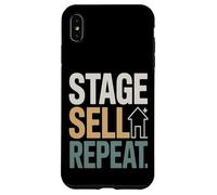 Home Staging Realtor Stage Vendre Répéter Citation Coque pour iPhone XS Max