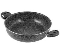 Home Stone Casserole Antiadhésive avec 2 Anses, Pierre, Gris Anthracite, 22 cm