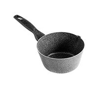 HOME Stone Casserole Conique Antiadhérente, avec Manche, Pierre, Anthracite/Gris, 14 cm
