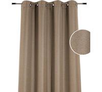 Home Style Rideau - Occultation - Avec anneaux - 135x260 cm - Taupe