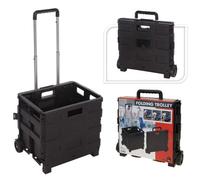 Home& Styling Chariot Aluminium avec caisse pliante PP