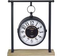HOME STYLING COLLECTION Horloge de bureau Horloge de commode Horloge de table RETRO LOFT en métal 27x10x31 cm