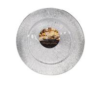 Home & Styling Collection Koopman International B.V - 4 Assiettes DE PRÉSENTATION Glamour 33CM Argent