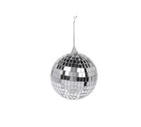 Home & Styling Collection Koopman International B.V - Boule À FACETTES Verre À Suspendre 10CM Argent