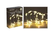 Home & Styling Collection Koopman International B.V - Guirlande Lumineuse 20 LEDs Stars Blanc Chaud 95CM