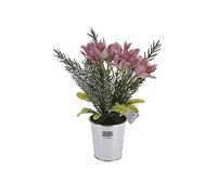 Home @ Styling Collection Koopman International B.V - Plante Artificielle Fleurs Pot MÉTAL 16X14X7.5CM
