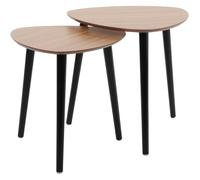 Home & Styling Lot de 2 tables d'appoint avec trois pieds en bois de pin