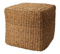 Home&Styling Pouf carré naturel 40x40x38 cm jonc de mer
