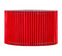 Home Sweet Home Abat-jour en papier - cylindre - rouge - ø40 x 20 cm - pour lampadaire - pour douille E27 - pour salon et salle à manger