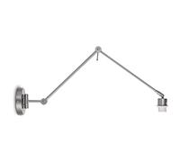 Home Sweet Home Applique moderne Shift pour abat-jour | luminaire | 70/70/32cm | Acier brossé | applique murale à bras réglable | Métal | E27 | pour abat-jour | luminaire max.20cm