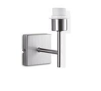 Home Sweet Home Applique murale Mati pour abat-jour | luminaire | 10/10/18cm | Acier brossé | Applique carrée | Métal | E27 | pour abat-jour | luminaire avec diamètre max.20cm