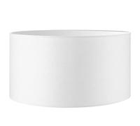 Home Sweet Home collection Abat-jour moderne Bling - Cylindre - 50/50/25 cm - Blanc - Abat-jour en tissu de coton - Pour douille de lampe E27 - Certifié RoHS