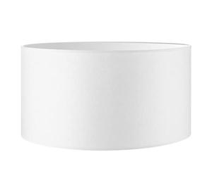 Home Sweet Home collection Abat-jour moderne Bling - Cylindre - 50/50/25 cm - Blanc - Abat-jour en tissu de coton - Pour douille de lampe E27 - Certifié RoHS