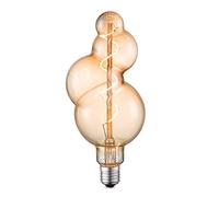 home sweet home collection Edison Vintage E27 | source lumineuse LED filament Bubble | Spiral lampe LED | Ambre | Dimmable | 4W 280lm 2700K | lumière blanc chaud
