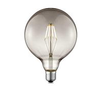 home sweet home collection Edison Vintage E27 | source lumineuse LED filament Carbon | G125 Global lampe LED | Fumée | Dimmable | 4W 120lm 1800K | lumière blanc chaud