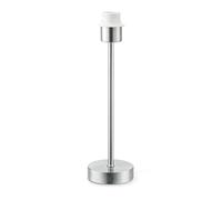 home sweet home collection Lampe de chevet, lampe de table simple design en acier mat, pied de lampe E27, lampe de table avec douille E27, convient pour lampe LED, dimensions 14 x 14 x 39 cm