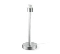 home sweet home collection Lampe de chevet, lampe de table Stick design acier mat, pied de lampe E27, lampe de table avec douille E27, convient pour lampe LED, dimensions 14 x 14 x 39 cm
