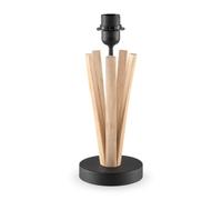 home sweet home collection Pied de lampe de table champêtre Bindy pour abat-jour | luminaire | 15/15/33cm | pied de lampe de table en bois | E27 | pour abat-jour | luminaire avec diamètre