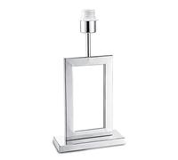 home sweet home collection Pied de lampe de table moderne Jong pour abat-jour | luminaire | 20/11/40,5cm | chrome | pied de lampe de table en métal | E27 | pour abat-jour | luminaire max.35cm