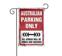 Home Sweet Home Drapeau de jardin australien Parking Only Petit drapeau de jardin d'été Drapeau de jardin saisonnier