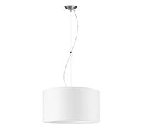 Home Sweet Home Lampe suspendue moderne Deluxe Bling | 50/50/100 cm | blanc | lampe suspendue avec abat-jour en tissu | pour lampe LED E27 | adapté pour salon, chambre