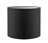 Home Sweet Home Moderne Abat-jour Bling | cylindre |20/20/17cm | Noir | Abat jour tissu | pour douille de lampe E27 | Abats-jour Lampe de table, Applique