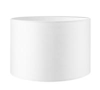 Home Sweet Home Moderne Abat-jour Bling | cylindre |30/30/20cm | Blanc | Abat-jour en tissu de coton | pour douille de lampe E27 | testé RoHS | pour lampe de table, lampadaire