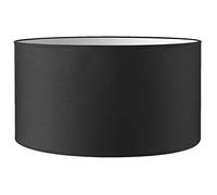 Home Sweet Home Moderne Abat-jour Bling | cylindre |50/50/25cm | Noir | Abat jour tissu | pour douille de lampe E27 | Abats-jour Plafond, Suspendue, Lampadaire
