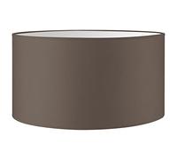 Home Sweet Home Moderne Abat-jour Bling | cylindre |50/50/25cm | Taupe | Abat jour tissu | pour douille de lampe E27 | Abats-jour Plafond, Suspendue, Lampadaire