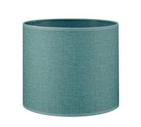 Home Sweet Home Moderne Abat-jour Canvas | cylindre |20/20/17cm | Turquoise | Abat-jour tissu | pour douille de lampe E27 | testé RoHS | pour applique murale