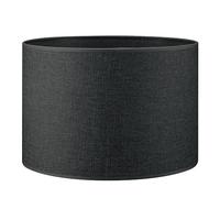 Home Sweet Home Moderne Abat-jour Canvas | cylindre |30/30/20cm | Gris foncé | Abat-jour tissu | pour douille de lampe E27 | Abats-jour Plafond, Suspendue, Lampe de table