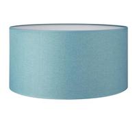 Home Sweet Home Moderne Abat-jour Canvas | cylindre |50/50/25cm | Bleu Pétrole | Abat-jour tissu | pour douille de lampe E27 | testé RoHS | pour lampe pendante